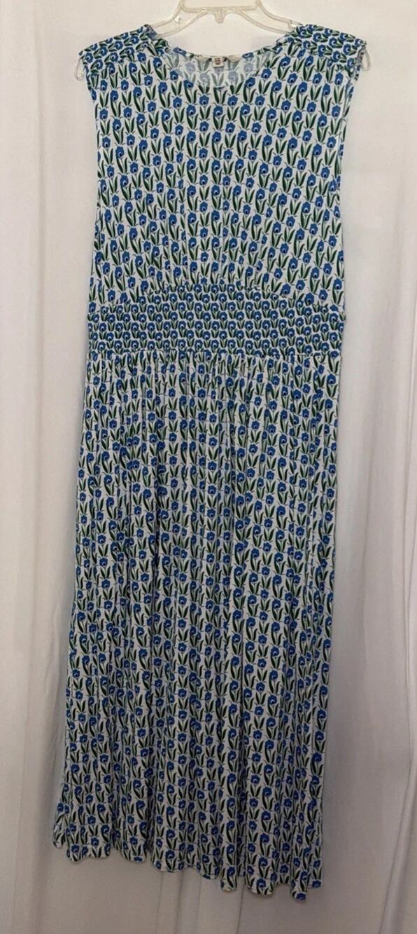 Women's Sleeveless Knit Boden Dress, Midi Size 10R With Pockets